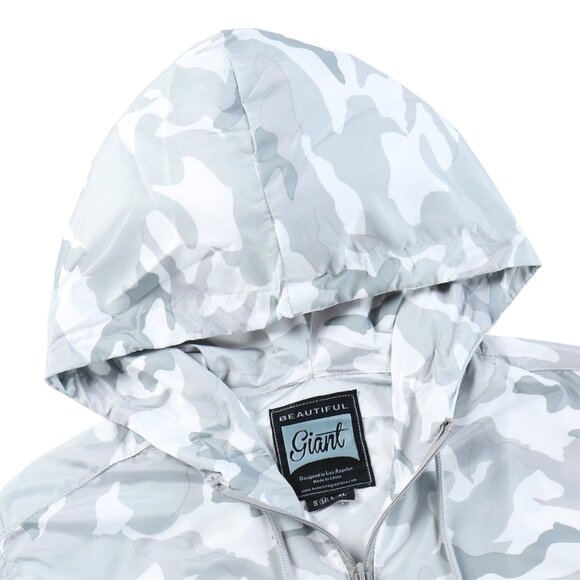 Men's Lightweight Camo Windbreaker Hooded Jacket Size XL - Picture 2 of 6